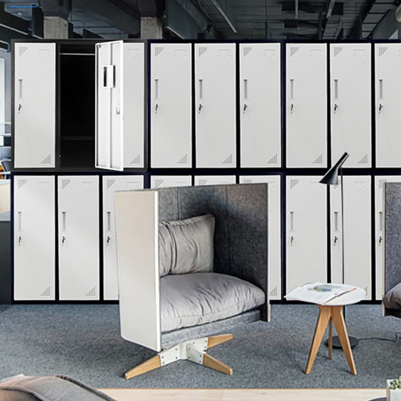 Black 6 Door Steel Gym Locker