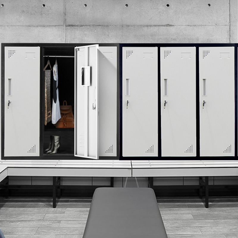 Black 6 Door Steel Gym Locker