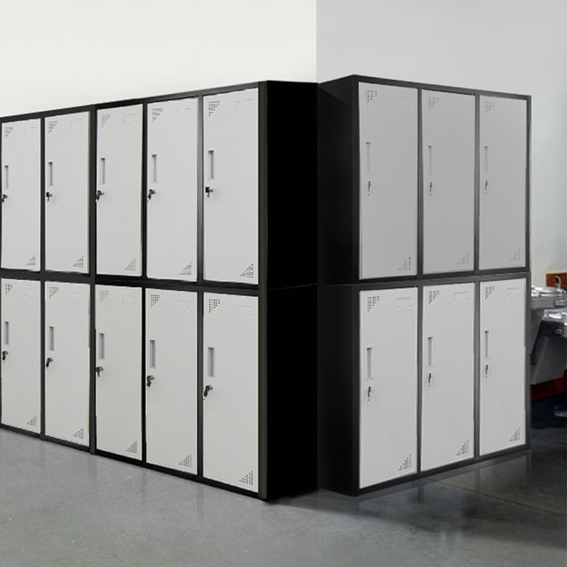 Black 6 Door Steel Gym Locker