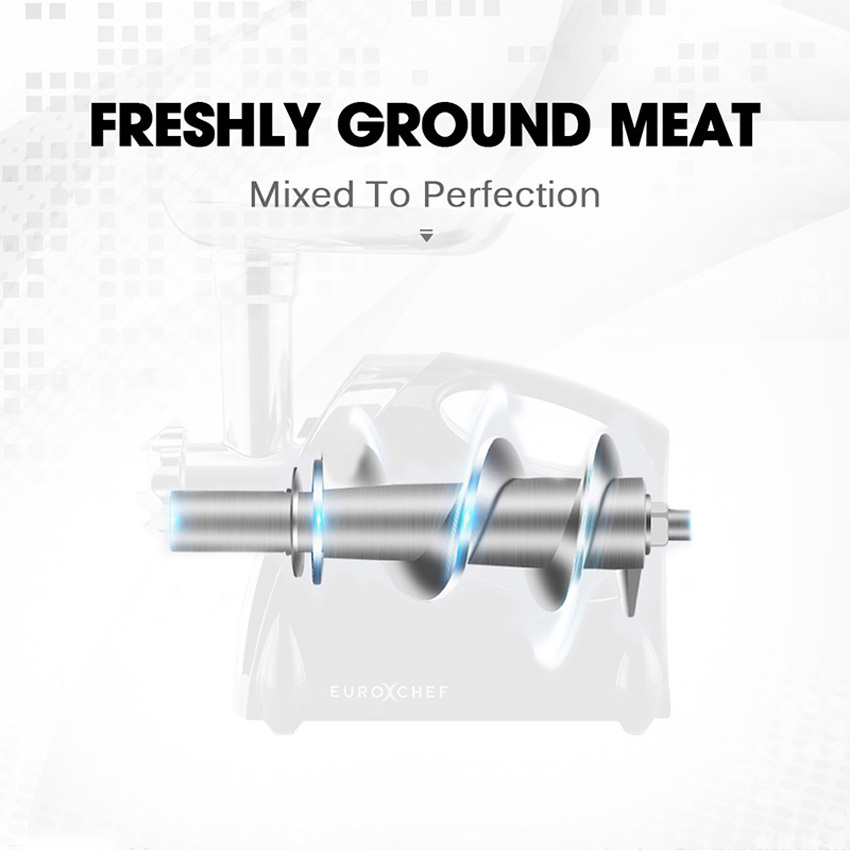 EuroChef Electric Stainless Steel Meat Grinder