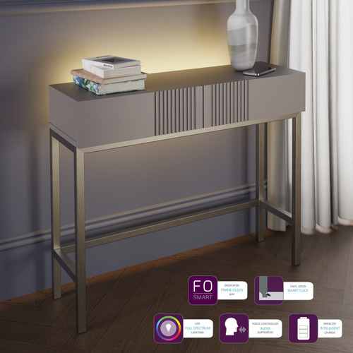 Iona Console Table with Smart LED & Wireless Charger