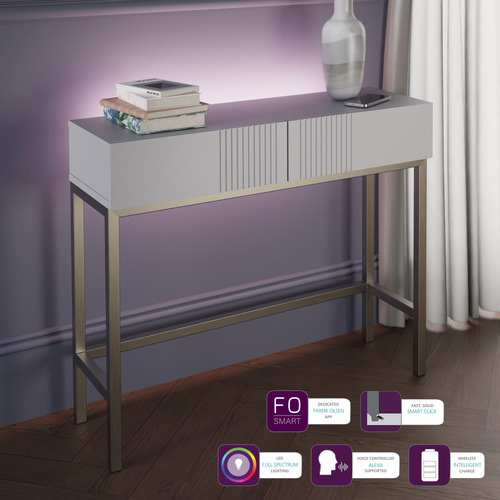 Iona Console Table with Smart LED & Wireless Charger