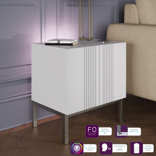 Iona Lamp Table with Smart LED & Wireless Charger