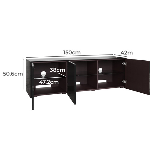 Intel TV Cabinet with Smart LED & Wireless Charger