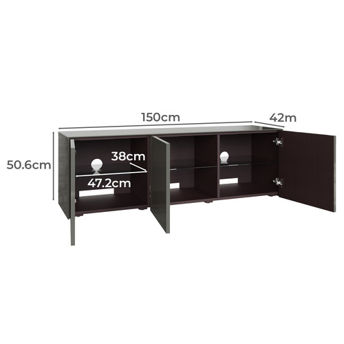Intel TV Cabinet with Smart LED & Wireless Charger