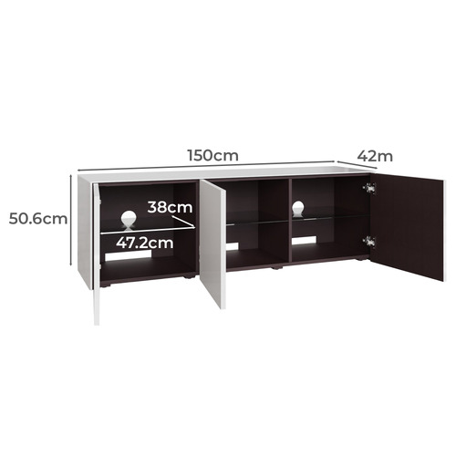 Intel TV Cabinet with Smart LED & Wireless Charger