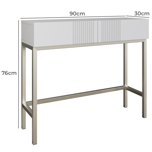 Iona Console Table with Smart LED & Wireless Charger