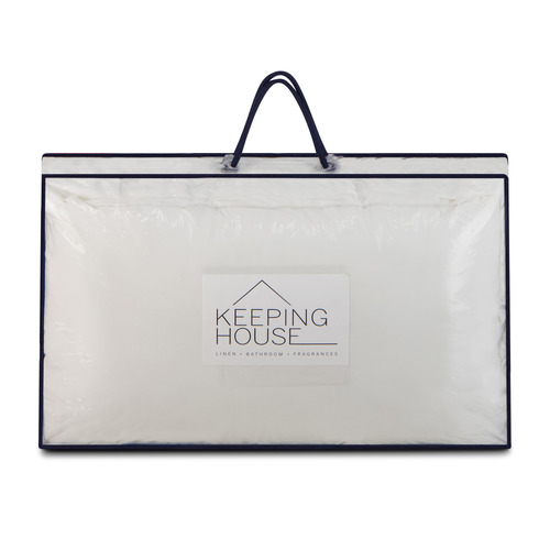 White Keeping House Cotton Sateen Everyday Pillow