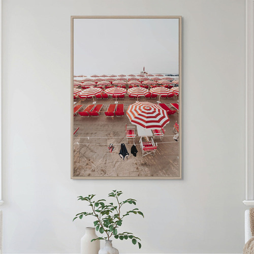 Seaside Stripes Printed Wall Art