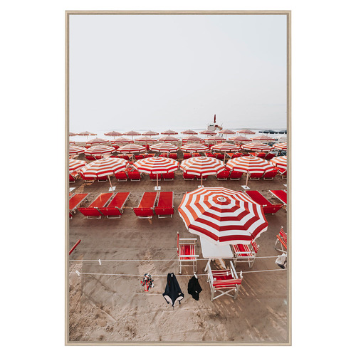 Seaside Stripes Printed Wall Art