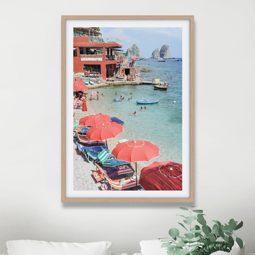 Coastal Capri Printed Wall Art