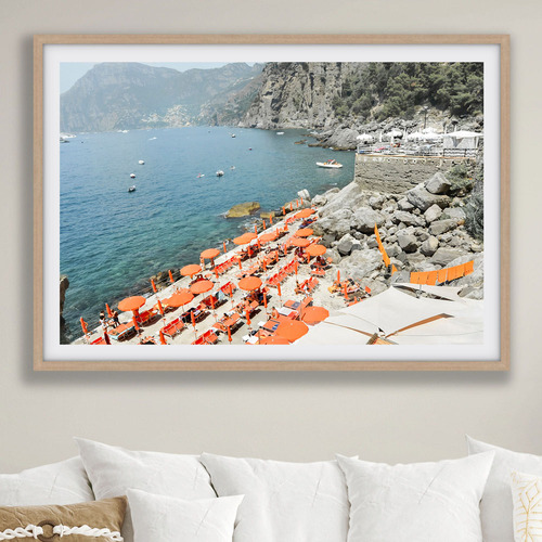 One Fire Beach Printed Wall Art