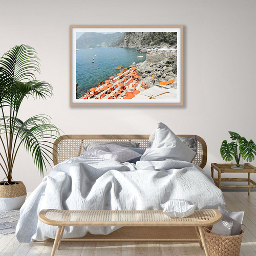 One Fire Beach Printed Wall Art