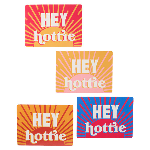 4 Piece Sunnie Hey Hottie Placemat Set