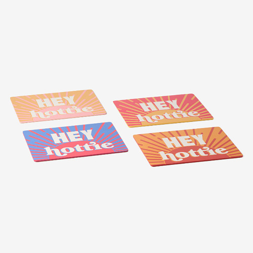 4 Piece Sunnie Hey Hottie Placemat Set