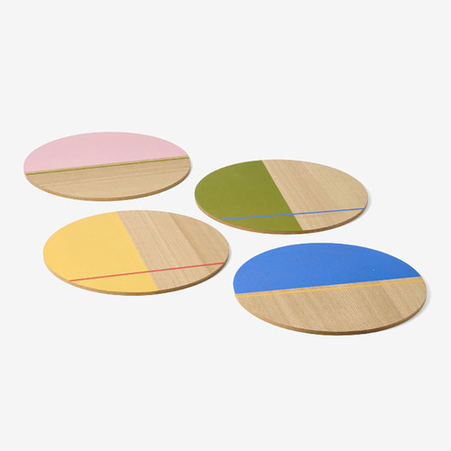 4 Piece Sunnie Half-Dipped Placemat Set