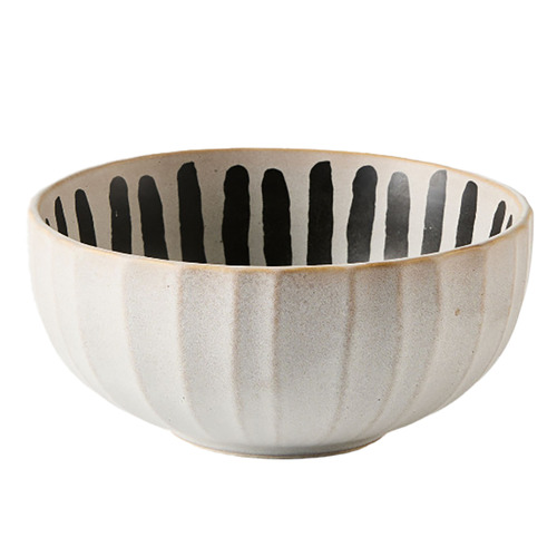 Kimmie Long Stripe 15cm Stoneware Noodle Bowl