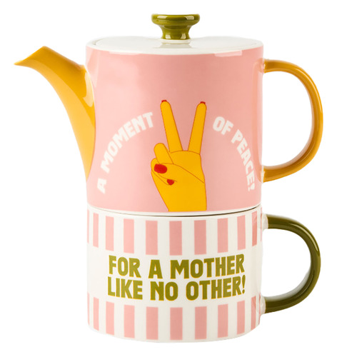 Sunnie Mother like No Other 350ml Teapot & Mug Set