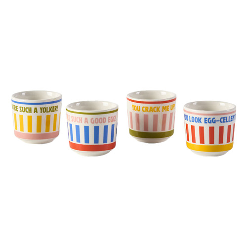 4 Piece Sunnie Stoneware Egg Cup Set