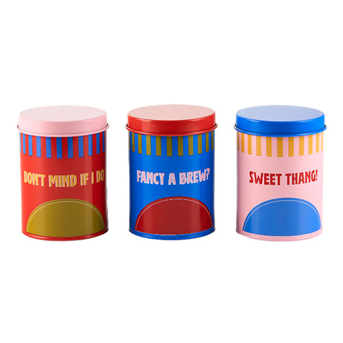3 Piece Sunnie Stainless Steel Canister Set