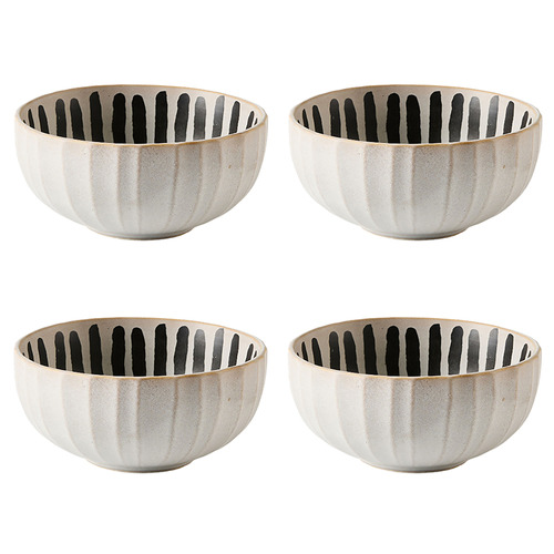 Kimmie Long Stripe 15cm Stoneware Noodle Bowl