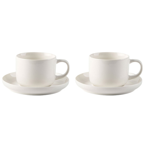 Brodie 200ml Fine Bone China Teacups & Saucers