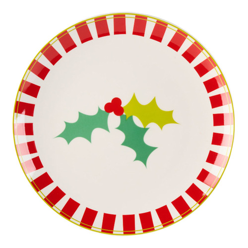 Jollie Plate Set 16 Pieces in Red