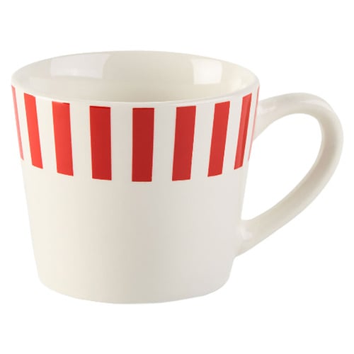 Red & White Winnie Porcelain Mug
