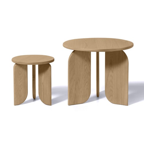 Reinhold Oak Wood Side Table