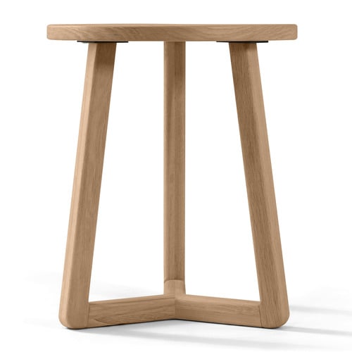 Dietrich Oak Wood Side Table