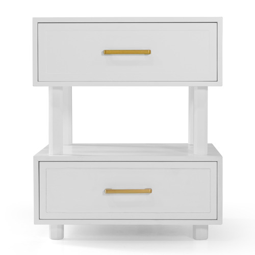 Crossan 2 Drawer Bedside Table