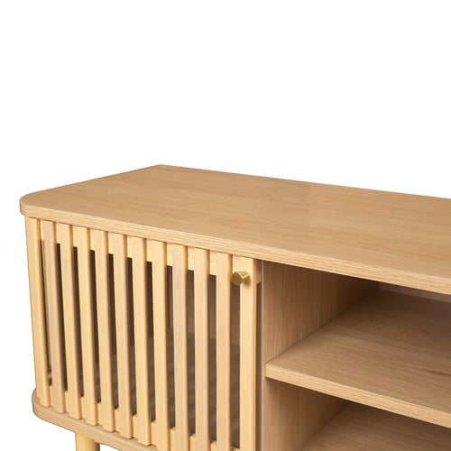 Carrie 2 Door Rubberwood TV Unit