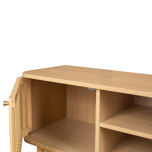 Carrie 2 Door Rubberwood TV Unit