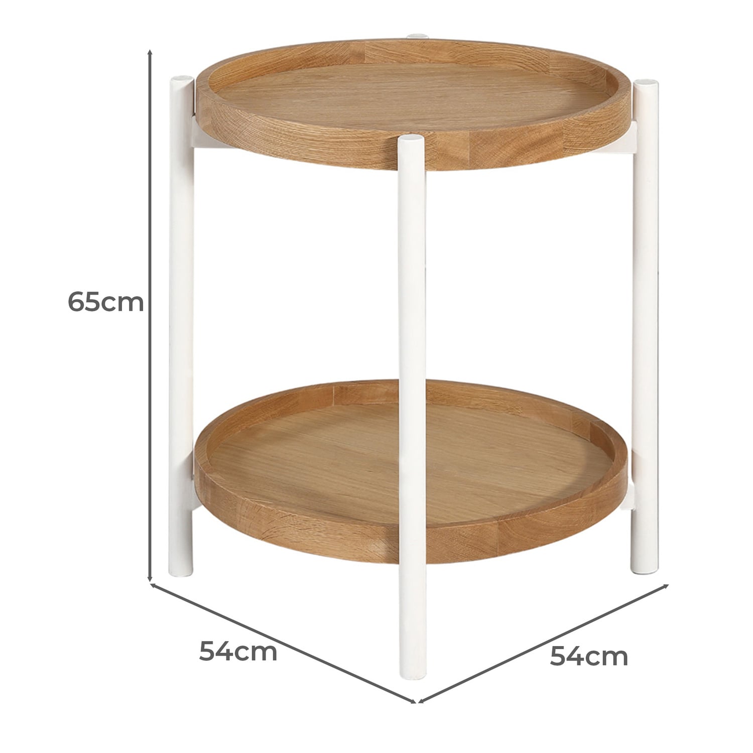 Connor Pine Wood Side Table