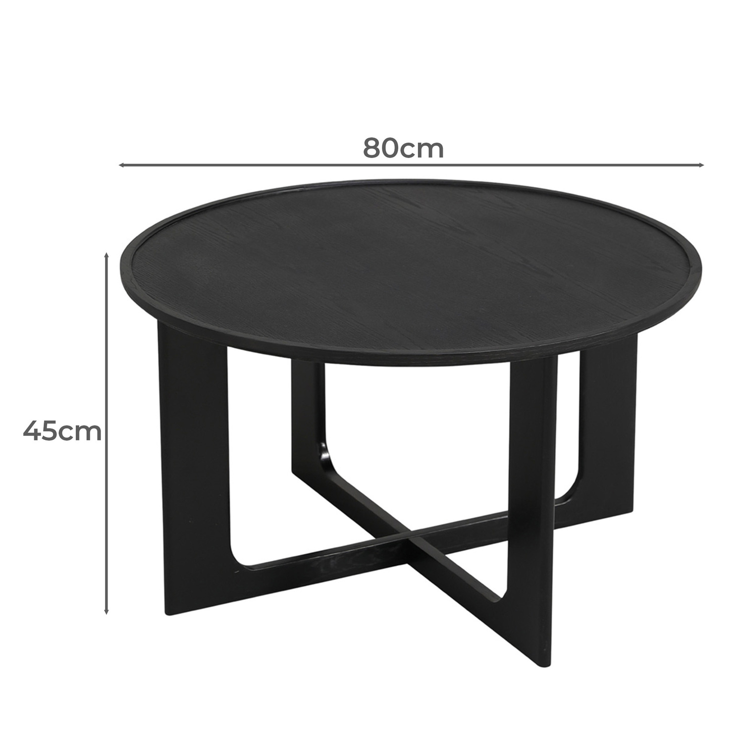 Daius Oak Wood Coffee Table