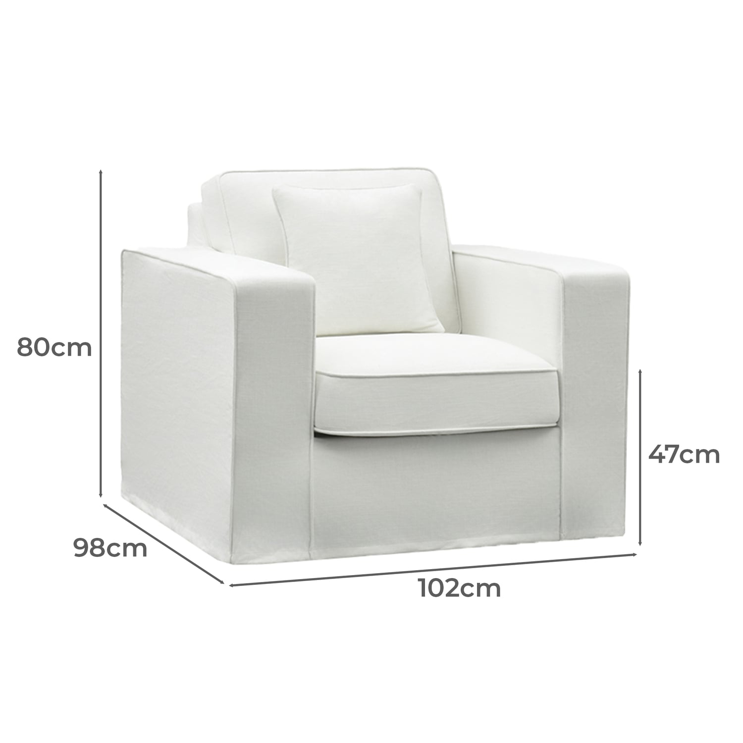 Chiara Slipcover Armchair