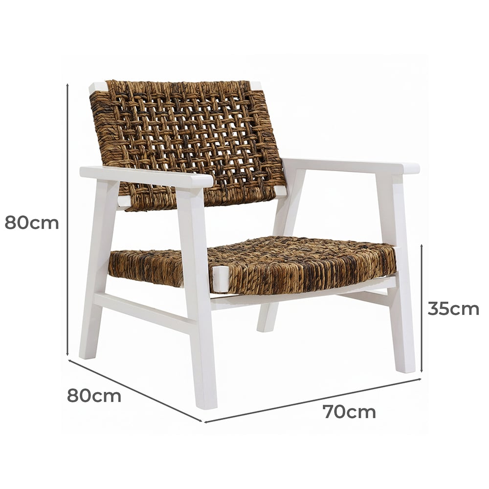 Rivers Mahogany Wood Armchair