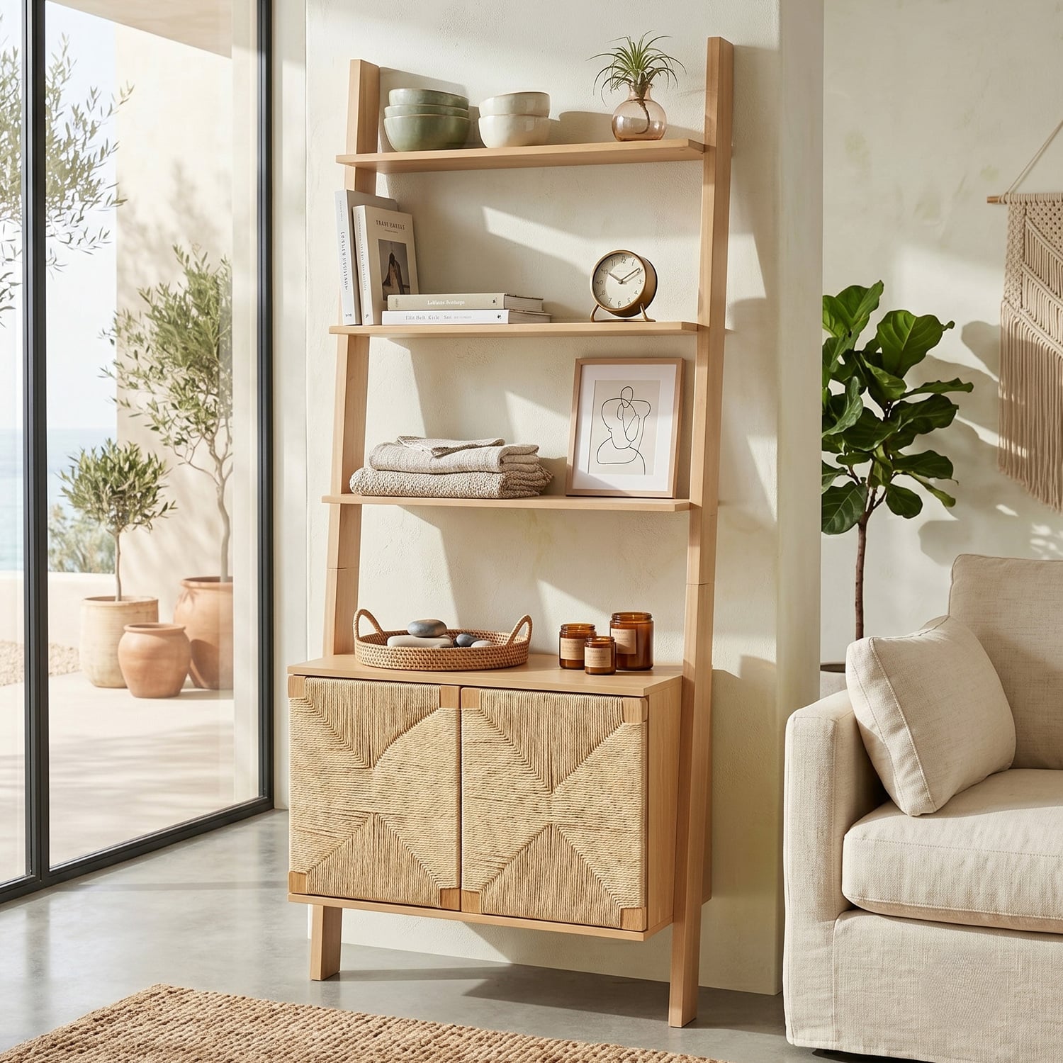 Claire 4 Tier Bookshelf