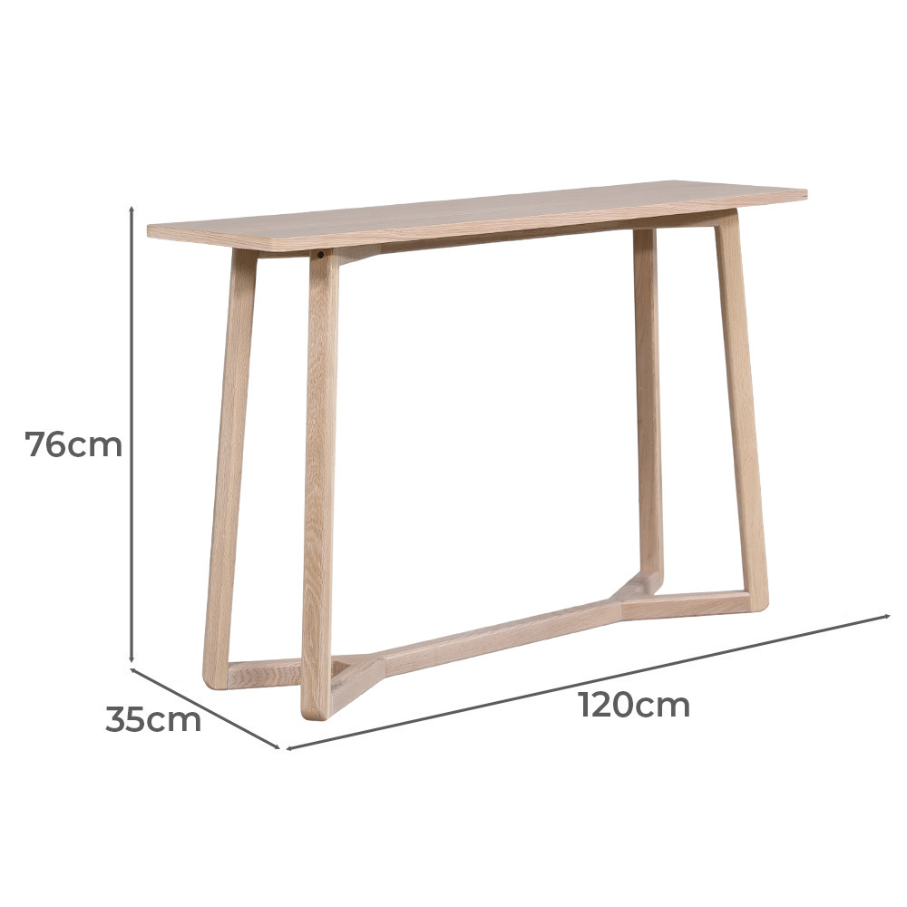 Dietrich Oak Wood Console Table