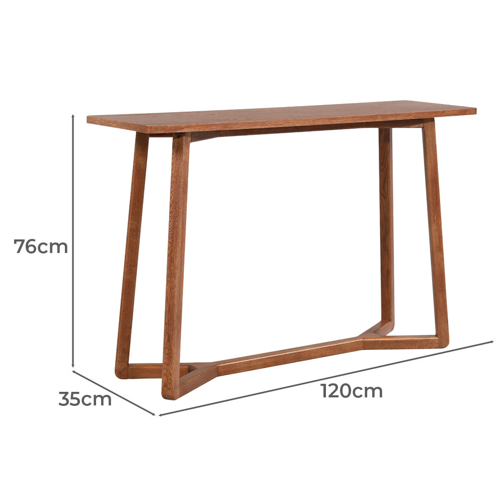 Dietrich Oak Wood Console Table