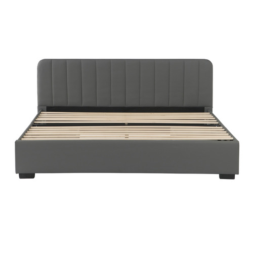 Quincy Faux Leather Bed with Drawers