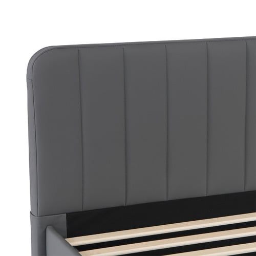 Quincy Faux Leather Bed with Drawers