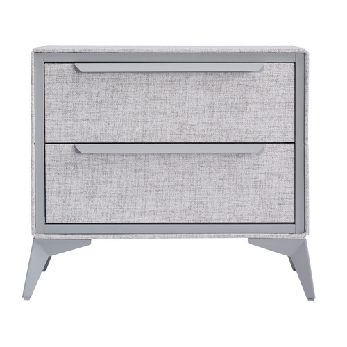 Judith 2 Drawer Fabric Bedside Table