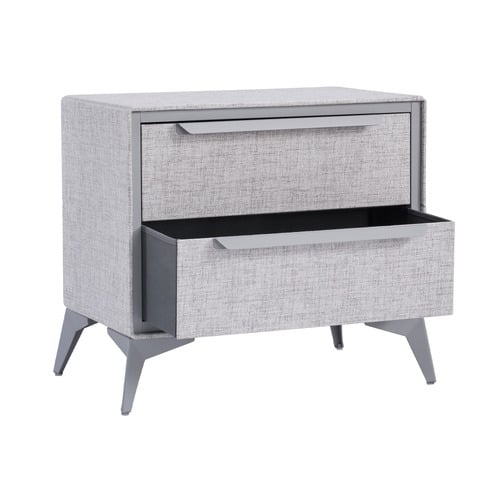 Judith 2 Drawer Fabric Bedside Table