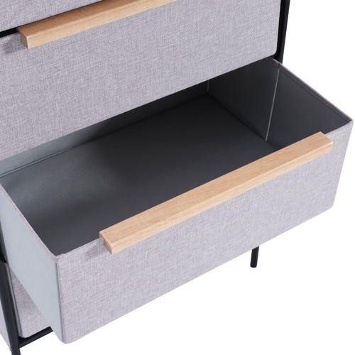 Heidi 5 Drawer Fabric Chest