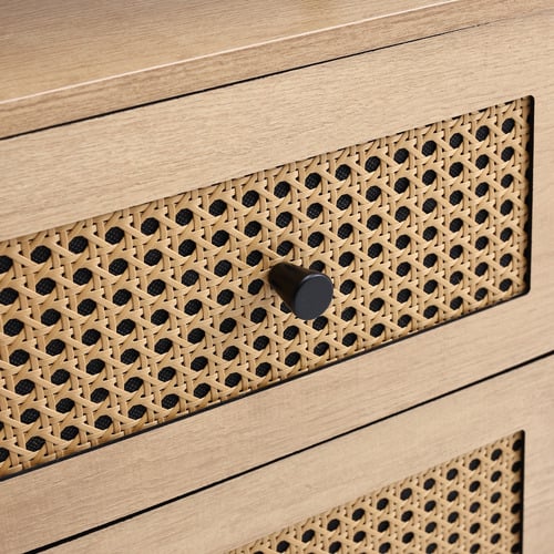 Carmen 2 Drawer Rattan Bedside Table