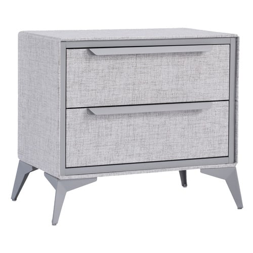 Judith 2 Drawer Fabric Bedside Table