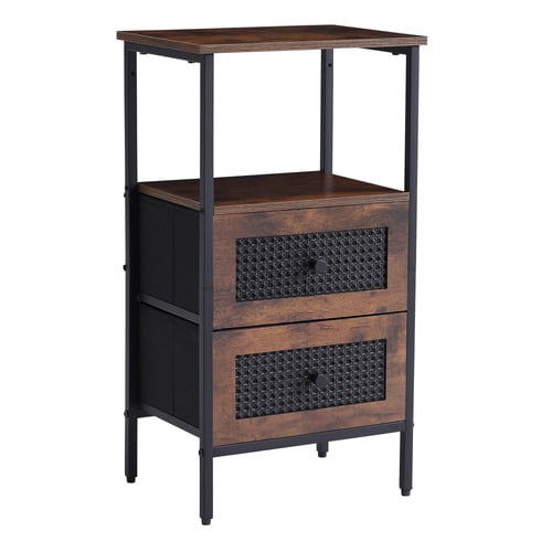 Carmen 2 Drawer Rattan Bedside Table