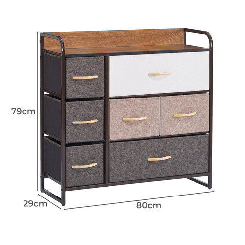 Adel 7 Drawer Fabric Chest