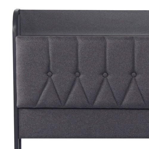 Grey Taylor Bed with Drawers & Charging Station